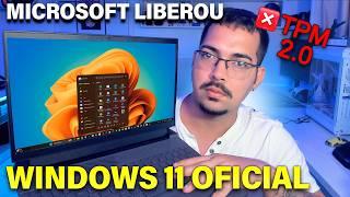 ADEUS TPM 2.0! Windows 11 24H2 Leve Oficial liberado para Instalação