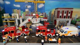 Playmobil Familie Rauter - Unfall auf der Baustelle - Feuerwehr, Rettung - Kinderfilm