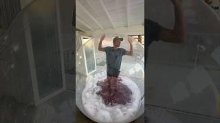 Filling a Zorb Ball with Bath Bombs with me inside…