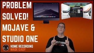 Recording in Presonus Studio One | Mac OXS Mojave Issue - SOLVED!!