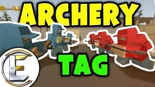 EPIC ARCHERY TAG DEATHMATCH | Unturned PVP Red VS Blue (Plus The smallest gun in the game)