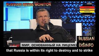 Vladimir Solovyov is upset about Israel, Lebanon and the West