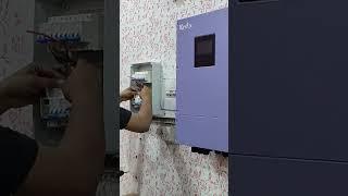 Hybrid Solar Power System Installation #solar #solarsystem #cable #guide #installation #fyp