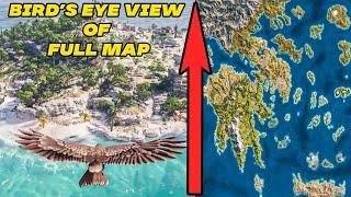 Assassin's Creed Odyssey - Bird's Eye View of Full Map | Time-lapse Video