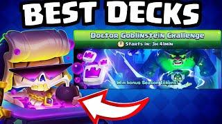 Best Decks for the NEW Doctor Goblinstein Challenge  -Clash Royale