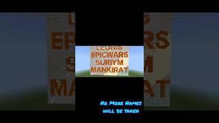 Swastik Leonis Epicwars Suriym Mankirat #minecraft #shorts