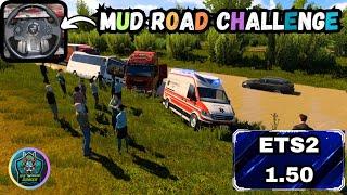 euro truck simulator 2 | indian mud road ️ challenge  Logitech G29