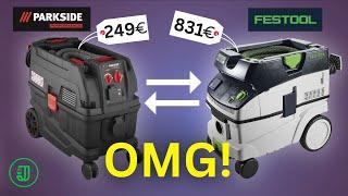 Werkstatt STAUBSAUGER von PARKSIDE für 249 Euro: Diese billige Festool Kopie ist...| Jonas Winkler