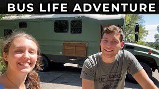 Our Weekend Skoolie Adventure + Chores - Bus Life