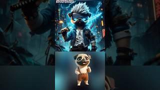 Pug transformation to Nija #shorts #funny #comedy #ai #cutedog cute pug