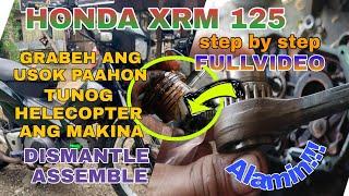 Honda XRM 125 Grabeh ang Usok Paahon Tunog Helecopter pa Dismantle Assemble Fullvideo. Alamin.