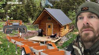 BEAR, Sawmill Setup, Finishing Road |EP61| Log Cabin Build on Off-Grid Homestead