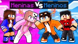 BATALHA de GAROTAS vs GAROTOS no MINECRAFT!