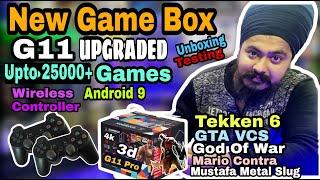 Game Box G11 Pro 25000+ Games Tekken 6, God Of war Mario 64 Mustafa Metal Slug & Many More