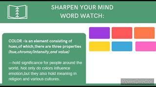 Visual Media through a focus on Visual Element-COLOR