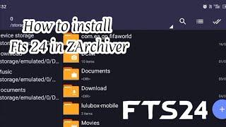 HOW TO extract and setup FTS 24 mobile with this simple steps #gaming