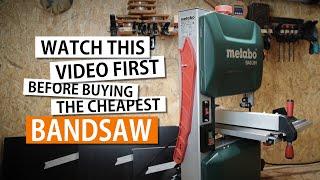 Metabo BAS261 Precision bandsaw. Unboxing, assembly, first cut.