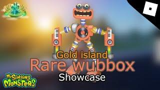 Roblox untitled msm animation gold rare wubbox showcase