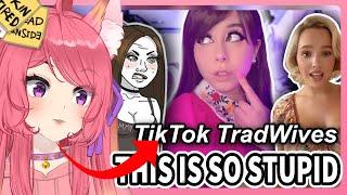 The TikTok TradWife Epidemic | Kitsu reacts to Shoe0nHead | Vtuber Reacts