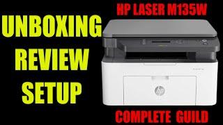 UNBOX,REVIEW AND SETUP HP LASERJET MFP 135W