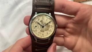 Видеообзор на ранние наручные часы Молния 1953 г. Челябинского ЧЗ