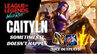 CAITLYN GAMEPLAY AND OUTPLAY | WILD RIFT | BOT LANE GAMEPLAY | BUILD & RUNES