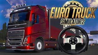 МОЛЧАЛИВЫЙ КОНВОЙ В ETS 2 НА РУЛЕ Logitech G27 стрим Euro Truck Simulator 2