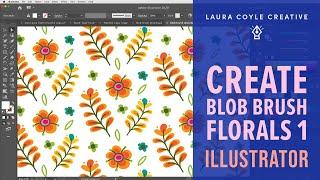 Draw Floral Illustrator Pattern Art with the Blob Brush Part 1 of 2