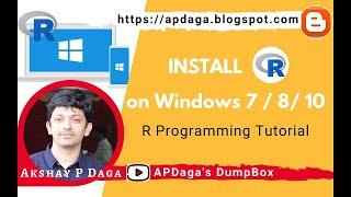 R#1 How to install R on Apple mac | APDaga | DumpBox