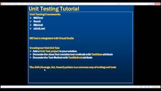 Creating your first unit test