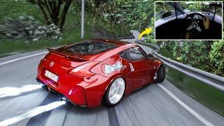 Nissan 370z Touge Drifting l (4k) Assetto Corsa Steering Wheel Gameplay