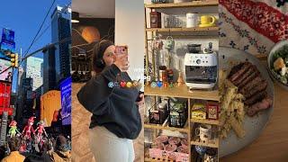 weekly vlog: my mom moved out, NYC BABY, making my coffee bar, my leg day, house updates & more ️