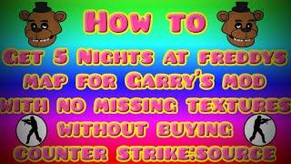 Tutorials #1 ~ HOW TO FIX ALL MISSING TEXTURES OF GARRYS MOD FOR FREE