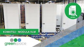 Transforming Komatsu’s warehouse with Modula Vertical Lift Modules | Greenspace Industrial