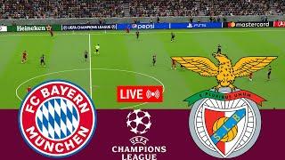 [LIVE] Bayern Munchen vs Benfica. UEFA Champions League 24/25 Full Match - VideoGame Simulation