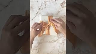 How to Tie Crossover Bow | Gift Wrapping #1
