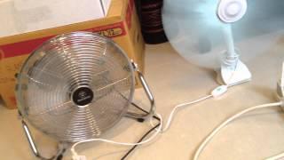 Turning on seven electric fans!