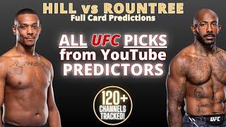 Overview of ALL PREDICTIONS for UFC Hill vs Rountree Jr. (UFC Baku)