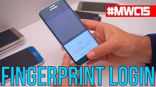 How to use the Galaxy S6 finger scanner to log into websites