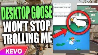 Playing games but Desktop Goose won't stop trolling me