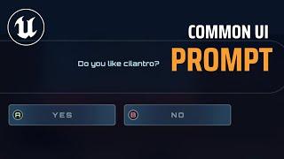 UE5 Game UI Dialogs : create your own yes/no prompts, Lyra's CommonUser and CommonUI tutorial