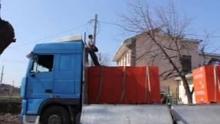 Разгрузка газобетона Аэрок