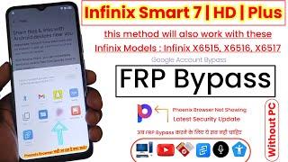 Infinix Smart 7 FRP Bypass 2024 | Infinix X6516, X6517 FRP Bypass Without PC | Infinix FRP Bypass