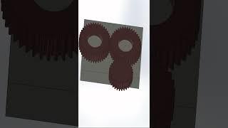 Three gears Spur Gear Animations #shorts#ytshorts#soliworks