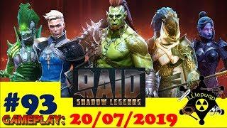 #93 RAID: Shadow Legends | Темный осколок, апаем Сайлар, Вопрос-Ответ | 20/07/2019