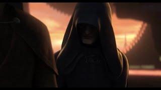 Dooku is angered over Qui Gon's death TALES OF THE JEDI scene