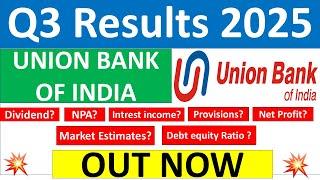 UNION BANK OF INDIA Q3 results 2025 | UNION BANK results today | UNION BANK OF INDIA Share News