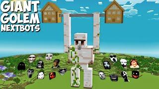 SURVIVAL BEST NEXTBOTS COMPILATION inside GIANT IRON GOLEM BASE in Minecraft Gameplay Coffin Meme