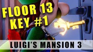 Luigi's Mansion 3 Floor 13 Key, gym room - How to get the first key on 13F