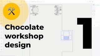 Sketching a chocolate manufacture floor plan & placing the equipment | CHOCOLOGY